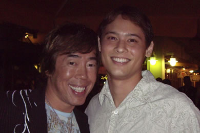 Russell Tanoue with chef Stephen 