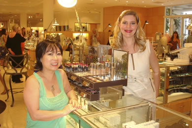 Lydia Mondavi, creator of 29 Cosmetics, visited Neiman Marcus