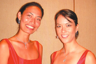 Aatila and Summer Duarte model jewelry