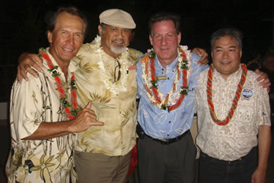 Kimo Kahoano, Cyril Pahinui, Bill Comstock and Alan Yamamoto.