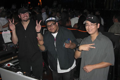DJ Mike D, DJ Cutso (the DJ for the JabbaWockeeZ) and LEVEL4 music director and resident DJ Paul Bra