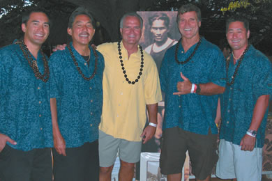 Representing the <I>Honolulu Star-Bulletin </I>in the Hawaiian Airlines Duke's Legends Surf Classic: