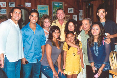 Family and friends gathered at Don Ho's Island Grill at Aloha Tower Marketplace