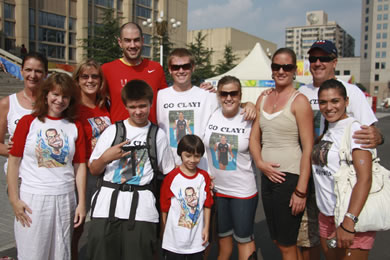 Family and friends of Clayton Stanley gather in Beijing for the 2008 Olympics