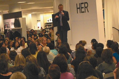 Clinton Kelly, fashion and television personality, hosted a fashion tutorial and runway show at Macy