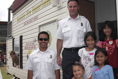 Among the many exhibits and workshops at Kids Fest was the Keiki Fire Safety House