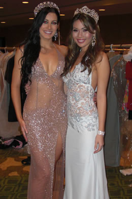 2008 Miss Hawaii USA Jonelle Layfield and 2008 Miss Hawaii Teen USA Emma Wo