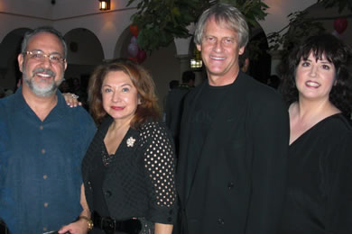 Ash Matar, honorary consul general of Chile Gladys Vernoy with husband Dr. Terry Vernoy and Kimi Mat