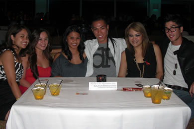 Andy South (fourth from left) with friends Donna Havens, Nalani Brewer, Leslie Paguirigan, Christa 