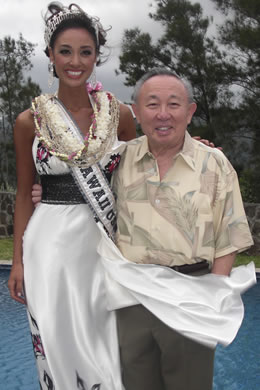 Dr. Lawrence Tseu hosted an enchanting evening of celebration with Miss Hawaii USA Aureana Tseu