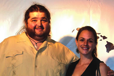 LOST star Jorge Garcia, who plays Hurley, with Beth Shady.