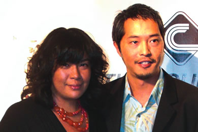 LOST star Ken Leung, who plays Miles, with Nancy Bulalacao.
