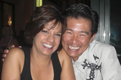 Kim Gennaula with husband Guy Hagi.