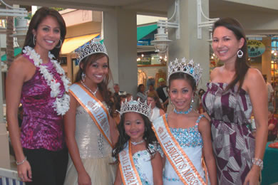 The new Hawaii's Miss Mini Grand Queens Korie Anne Fujishige and Aaliyah Huihui-Martinez