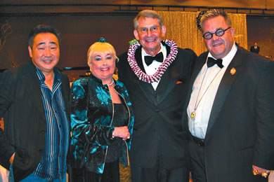 Takeo and Eric Chandler of 2Couture with Judith and Sidney Rosen