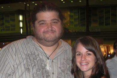 Jorge Garcia (who plays Hurley) with Beth Shady.