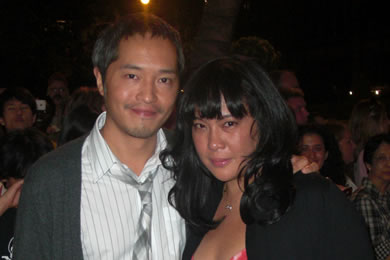 Ken Leung (who plays Miles Straume) with Nancy Bulalacao.