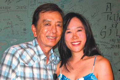 James Hong with daughter April