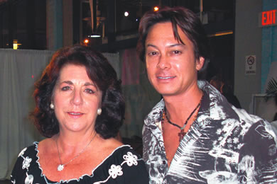 Casting director Margaret Doversola with actor Jayson Kalani