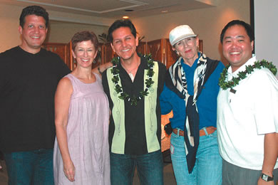 FAVAH board members Ric Galindez, Dana Hankins, George Russell and Stephanie Spangler with Stuart Ko