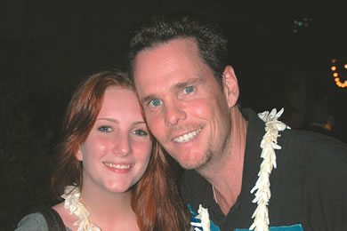 <I>Entourage </I>star Kevin Dillon with daughter Amy.