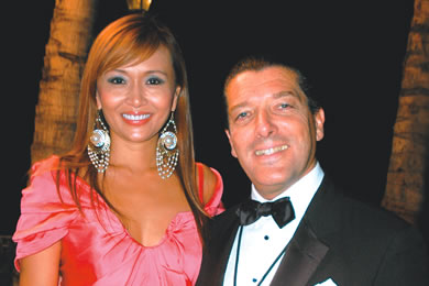 Patrick Gey with wife Marisa