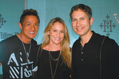Dr. Alvin Chung, Kona Carmack and Terry Hubbard. Carmack, who was Playboy's Playmate of the Month in