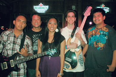Fourteen-year-old Jasmin Nicole (center) performs every Saturday from 9 to 11 p.m. at The Shack