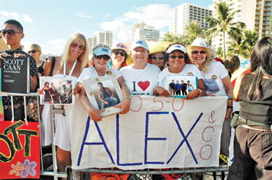 In the crowd were countless loyal fans of Hawaii Five-0 and its cast
