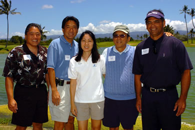 Alan Ogawa, Warren and Doreen Shioi, Lloyd Sueda and Corbett Kalama ...