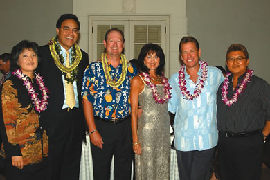 Gail Hannemann, Mayor Mufi Hannemann, Dennis Francis, Cheri and Randy ...