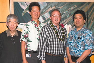 Dr. Fred Tanabe, Dr. Bryan Matsumoto, Dr. Mark Pitts and Dr. Francis ...