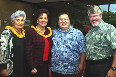 Loretta Apa, Madeline Chang, Blake Nuibe and Dr. Kalani Brady ...