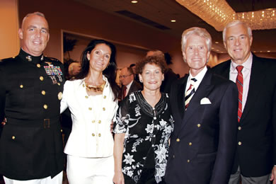 Col. Brent Willson and Radka Willson, Saralyn Ready, Gregg Mueller and ...