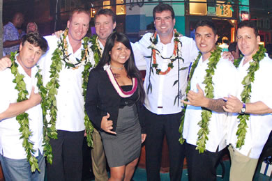 Dale and Randy Brunette, Gary Derks, Crystal Delrosario, Michael Griffith, Samuel Kuaana and Mike No