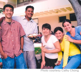 Iolani seniors (from left) Jeff Yang, Kiran Kepo'o, Christine Chen, Bruna Rieder and Sara Wynhoff