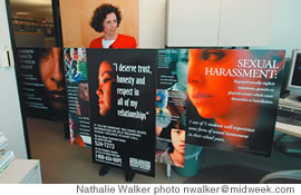 Adriana Ramelli with SATC posters