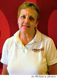 Janis Farmer of the Kaneohe Cold Stone Creamery