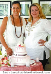 Sisters Gina Ornellas and Leigh Adams of Dlish Catering also coordinate weddings