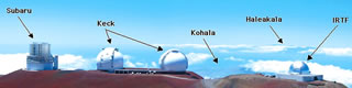 The telescopes atop Mauna Kea
