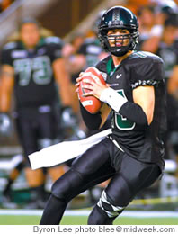 On Saturday, quarterback Colt Brennan hopes to lead Hawaii to victory over Alabama