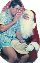 The author on Santa’s lap in 1975
