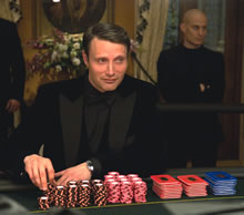 Feeling chipper: Mads Mikkelsen in the film Casino Royale