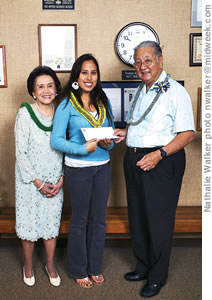 Joanna Sullivan, Sara Maile Tufele and Stanley Togikawa