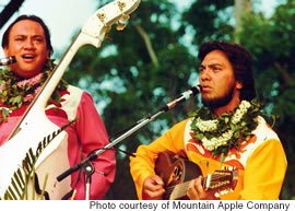 The Brothers Cazimero at an outdoor performance in the early 1980’s