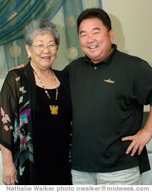D.K. Kodama and mom Sandy Kodama