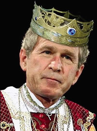 King George Bush via photoshop