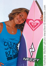 Carissa surfs, she says, for fun and a good challenge