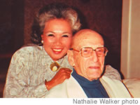 Joy Abbott with her husband George, a.k.a. 'Mr. Broadway'