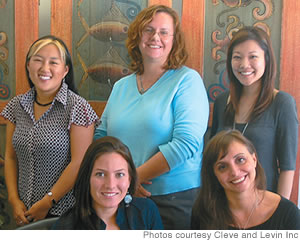 Cacey Conte and Daniela Haynes; (back) Janelle Smith, Hope Goodwin, Shari Wachi